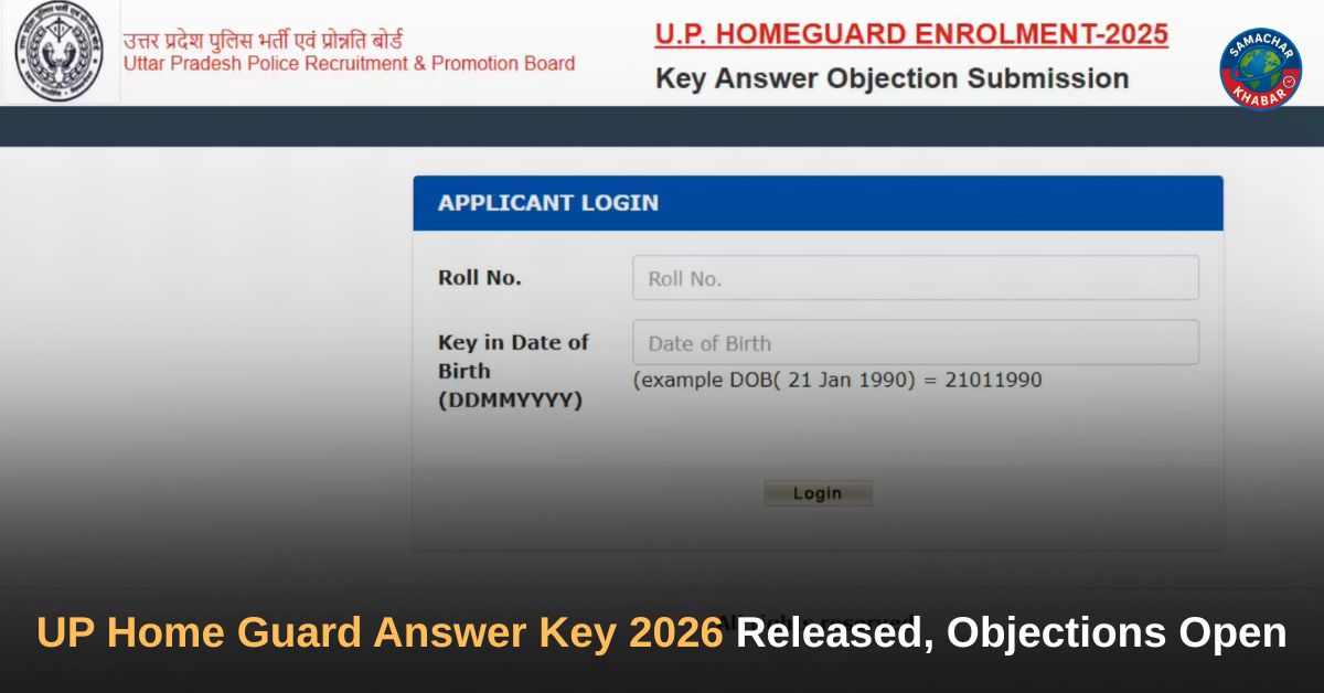 UP Home Guard Answer Key 2026 Released at uppbpb.gov.in