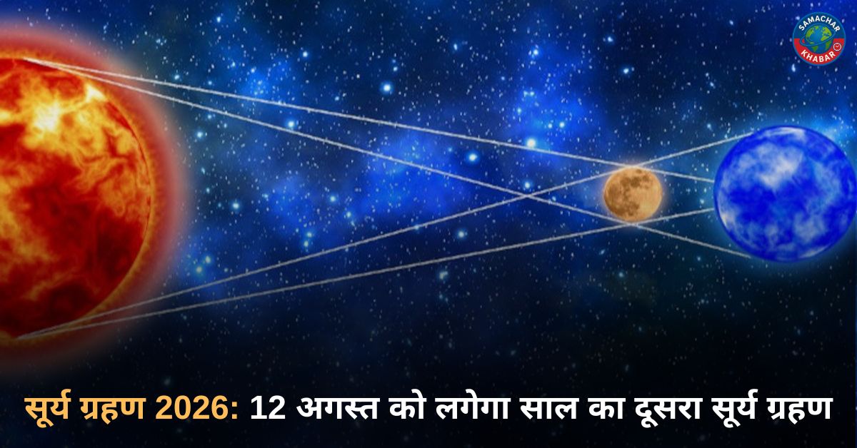 सूर्य ग्रहण 2026 12 अगस्त को लगेगा साल का दूसरा सूर्य ग्रहण
