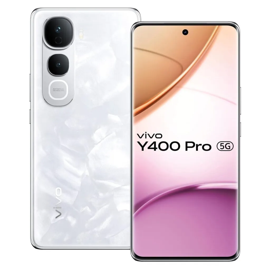 Vivo Y400 Pro 5G Freestyle White 8GB RAM 256GB Storage With No Cost EMIAdditional Exchange Offers